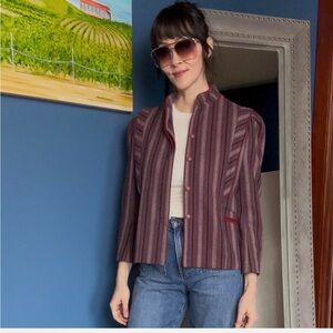 Vintage Striped Purple wool blazer 🍇🟪🌸